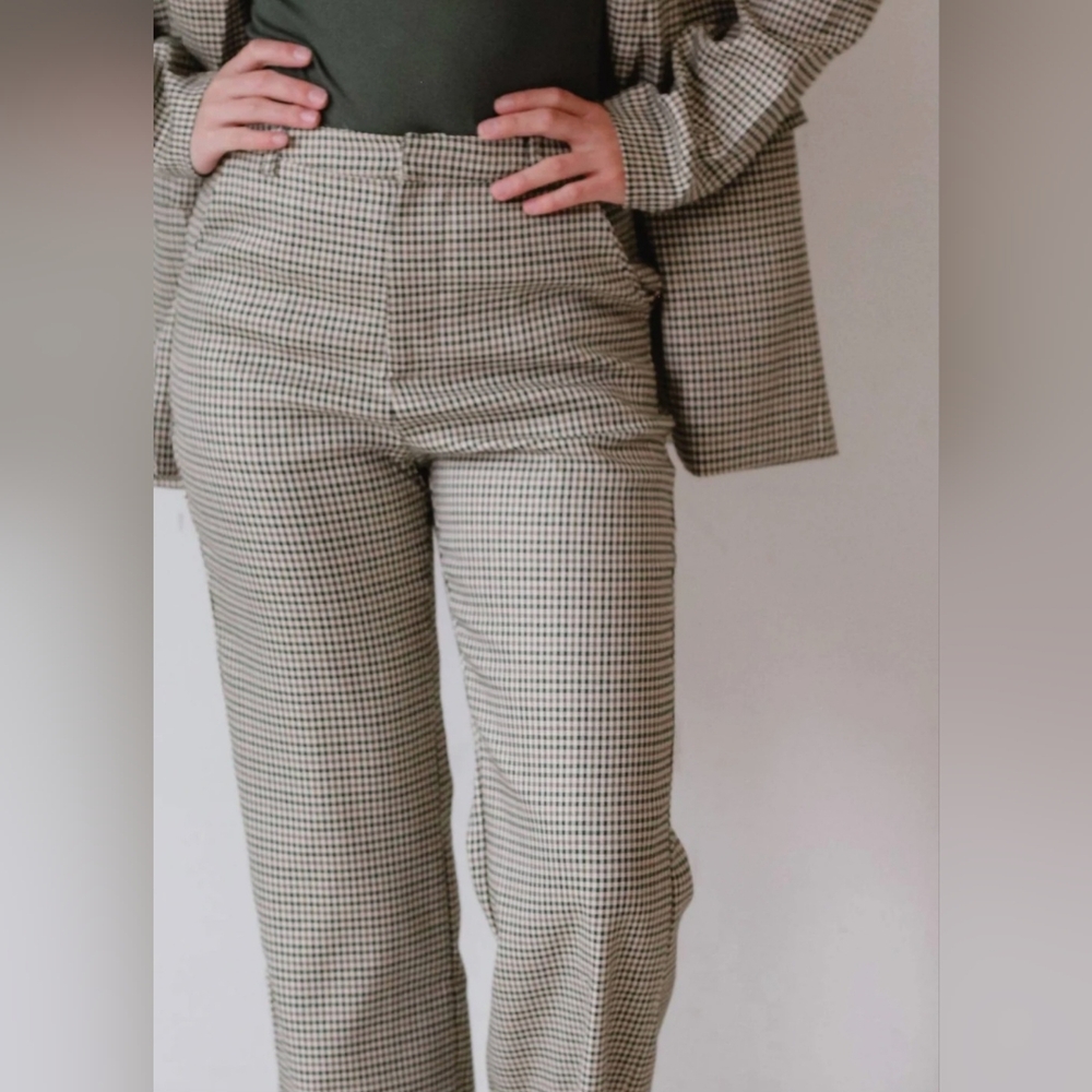 NWOT Sadie&Sage houndstooth pants black/taupe
